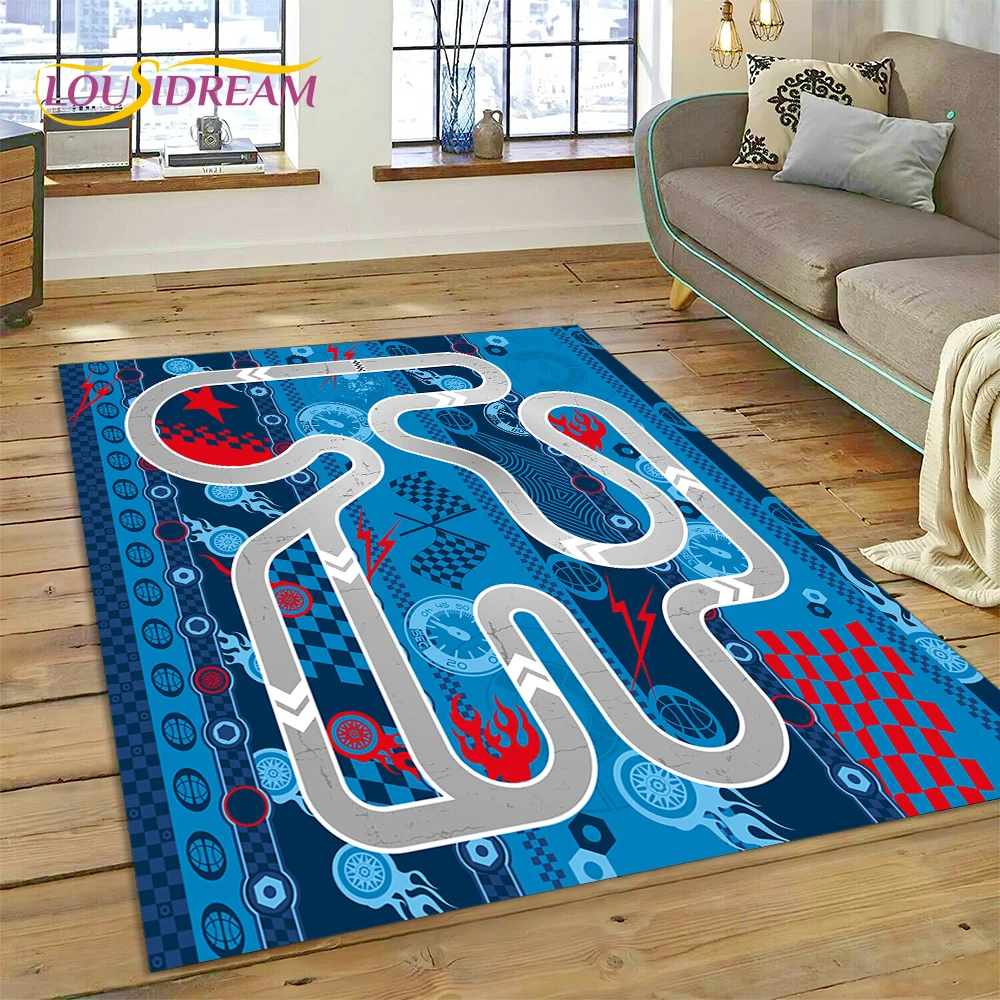 Commercial Road Printing - City Traffic Road Map Runway Child