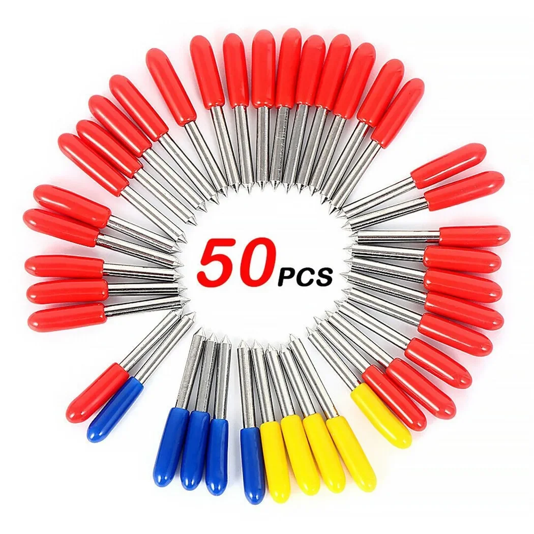 Cutting Plotter Blade - 50Pcs 30/45/60 Degree Roland Cricut Vinyl