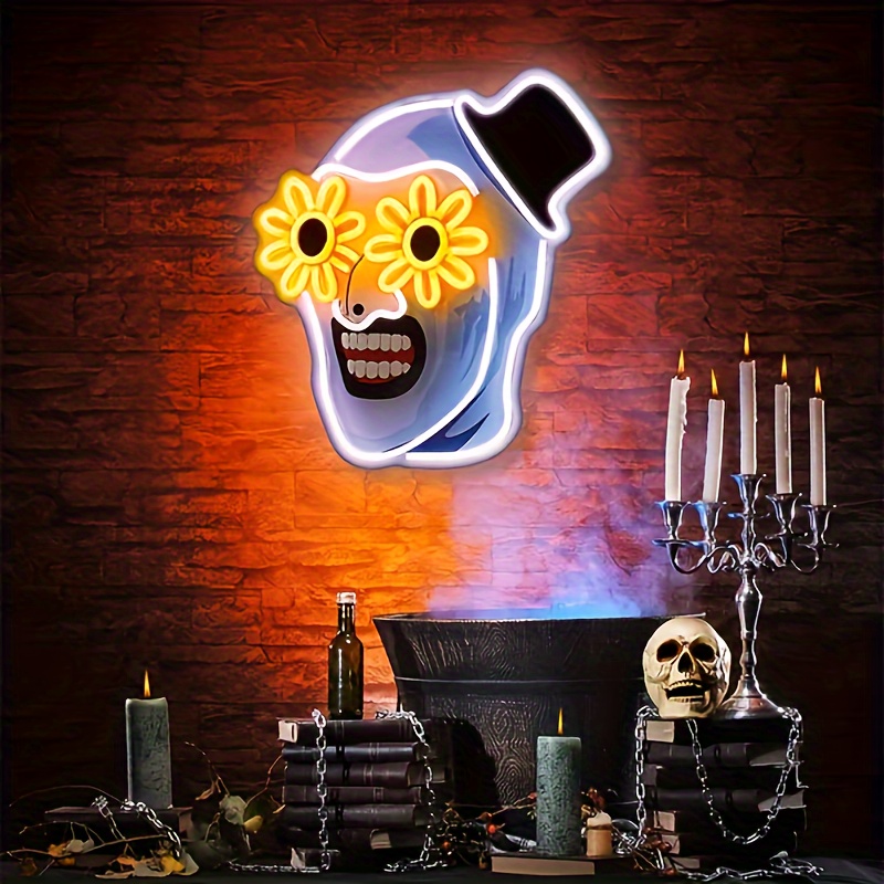 Commercial Uv Printing - Terrifier UV Printed Neon Sign Halloween