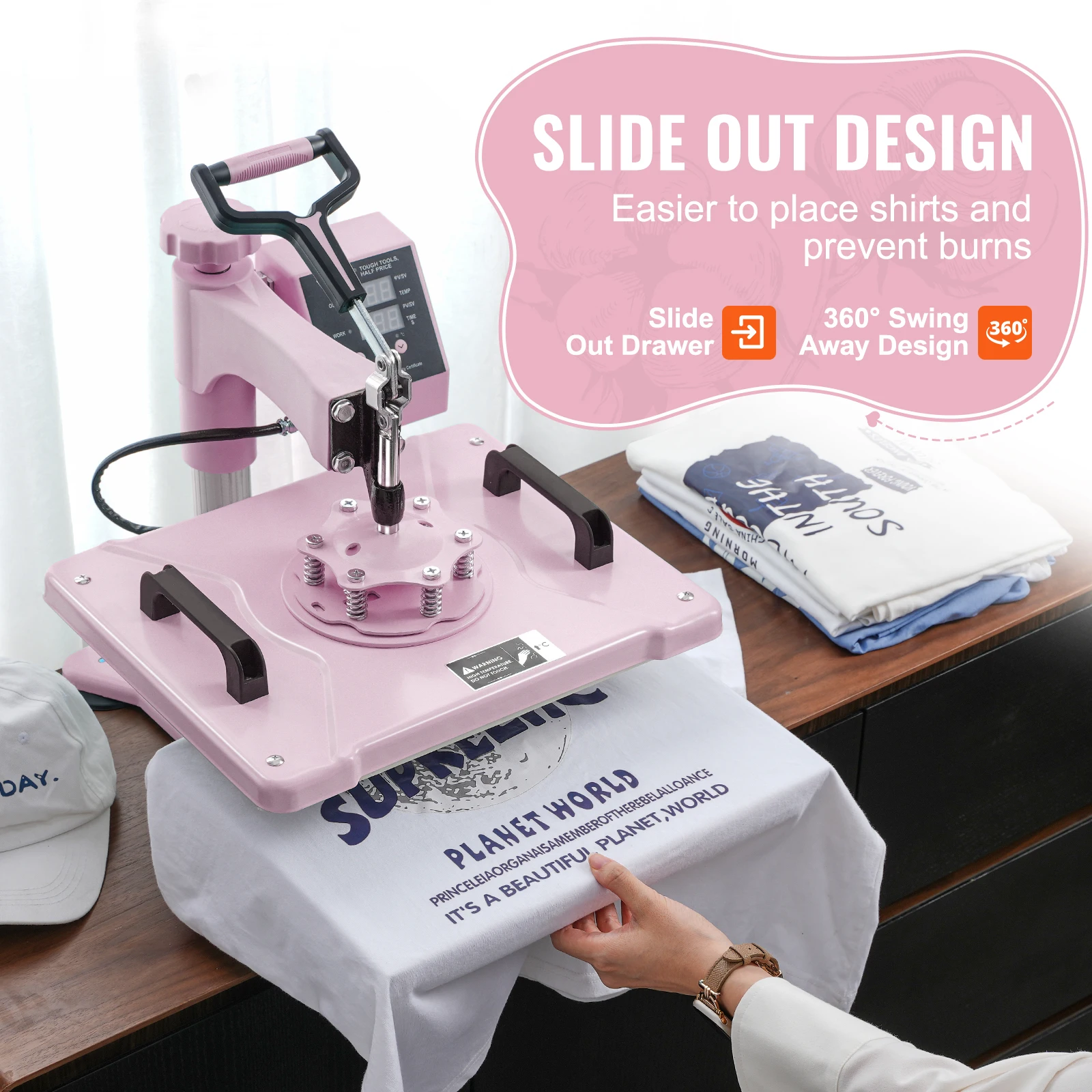 Heat Press Machine - SucceBuy Heat Press Machine 12x15inch 8in