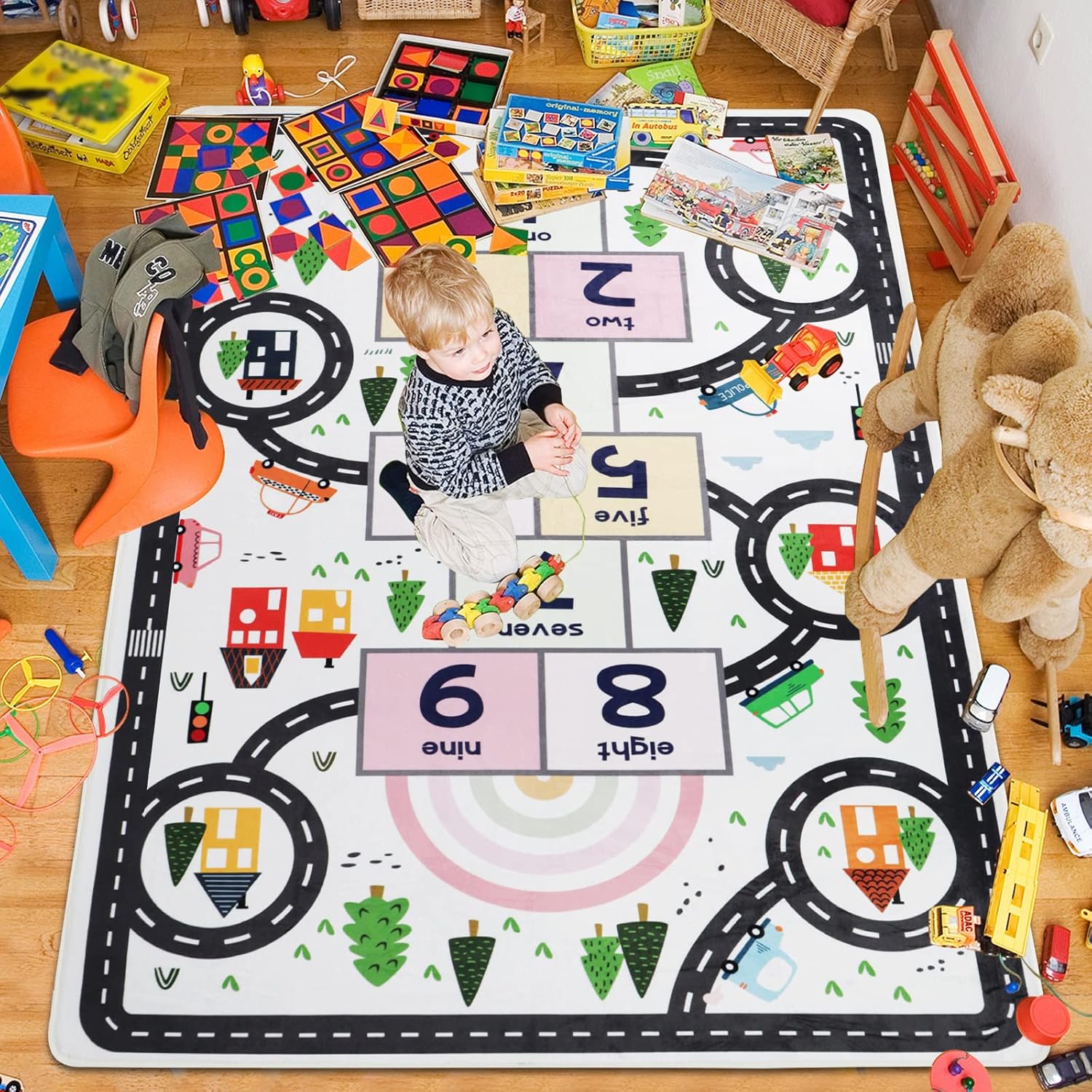 Kids Educational Road Map Numb - Commercial Road Printing review and price