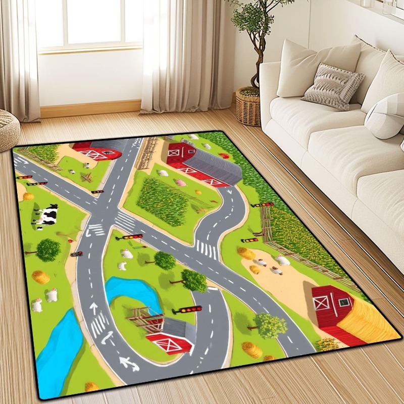 Farm Traffic Pattern Carpet Ba - Commercial Road Printing review and price