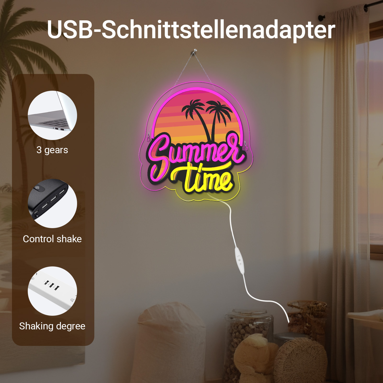 Summer Time Neon Sign UV Print - Commercial Uv Printing review and price
